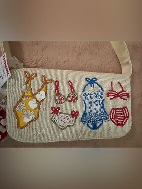 Viral Tik Tok TJ Maxx Beaded Swimwear Motif Handmade in India Summer Bag